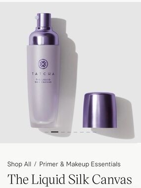 TATCHA The Liquid Silk Canvas Primer - full size 1 ounce sealed, authentic new